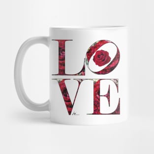 LOVE Letters June Birth Month Flower Red Rose Mug